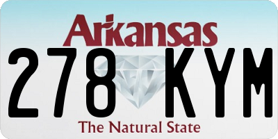 AR license plate 278KYM