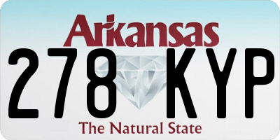 AR license plate 278KYP