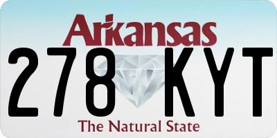 AR license plate 278KYT
