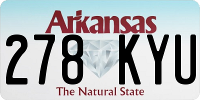 AR license plate 278KYU