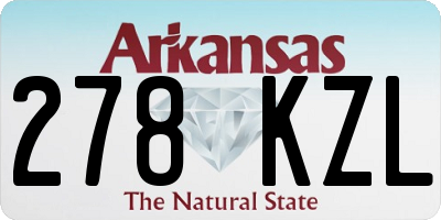 AR license plate 278KZL