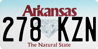AR license plate 278KZN