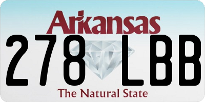 AR license plate 278LBB