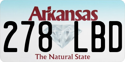 AR license plate 278LBD