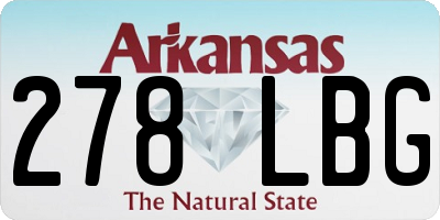 AR license plate 278LBG