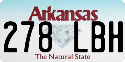 AR license plate 278LBH