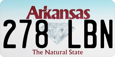AR license plate 278LBN
