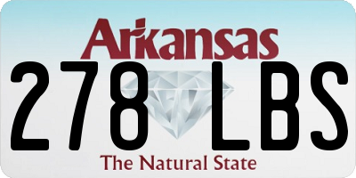 AR license plate 278LBS