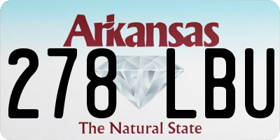 AR license plate 278LBU