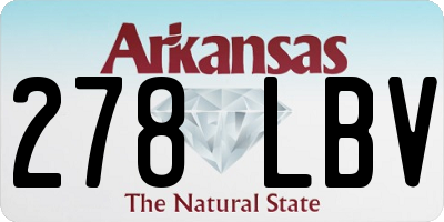 AR license plate 278LBV