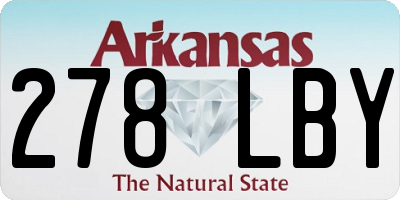 AR license plate 278LBY