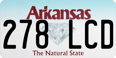 AR license plate 278LCD