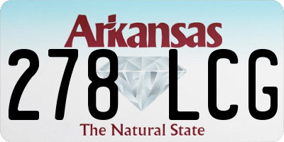 AR license plate 278LCG