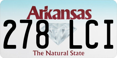 AR license plate 278LCI
