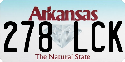 AR license plate 278LCK