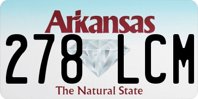 AR license plate 278LCM