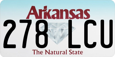 AR license plate 278LCU