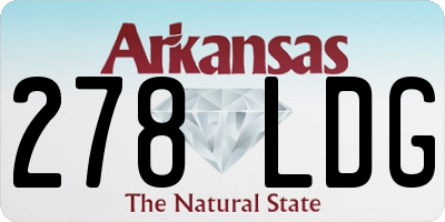 AR license plate 278LDG