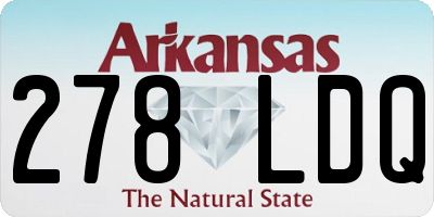 AR license plate 278LDQ