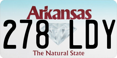 AR license plate 278LDY