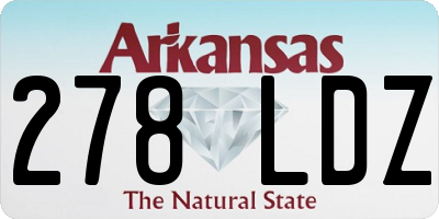 AR license plate 278LDZ