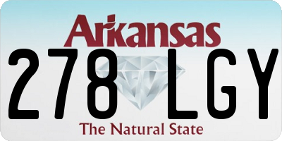AR license plate 278LGY