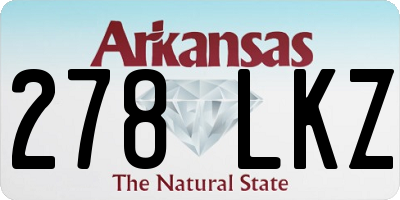 AR license plate 278LKZ