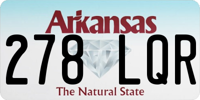 AR license plate 278LQR