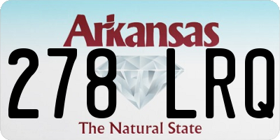 AR license plate 278LRQ