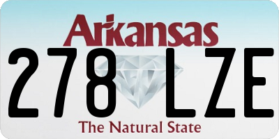 AR license plate 278LZE