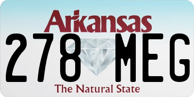 AR license plate 278MEG