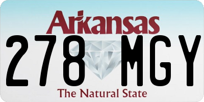 AR license plate 278MGY