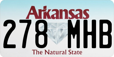 AR license plate 278MHB