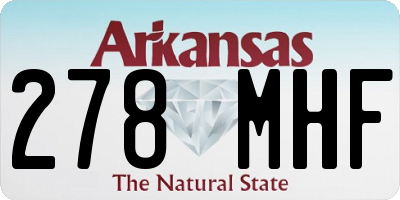 AR license plate 278MHF