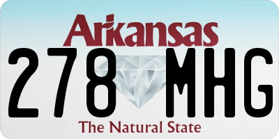 AR license plate 278MHG