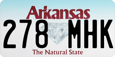 AR license plate 278MHK