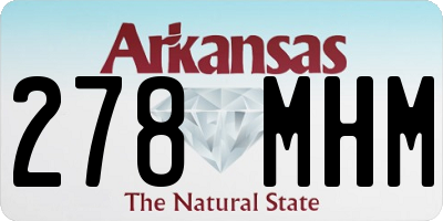 AR license plate 278MHM
