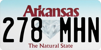 AR license plate 278MHN