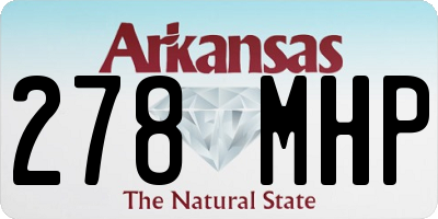 AR license plate 278MHP