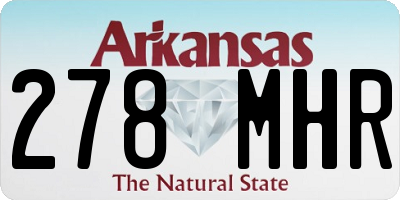 AR license plate 278MHR