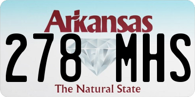 AR license plate 278MHS