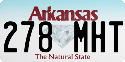 AR license plate 278MHT