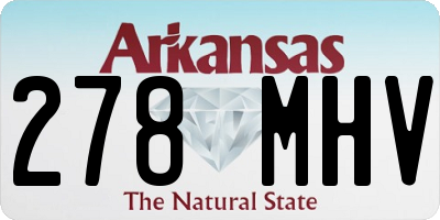 AR license plate 278MHV