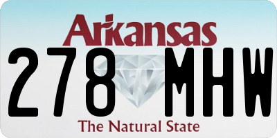 AR license plate 278MHW