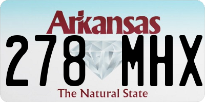 AR license plate 278MHX