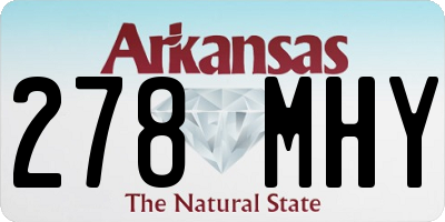 AR license plate 278MHY