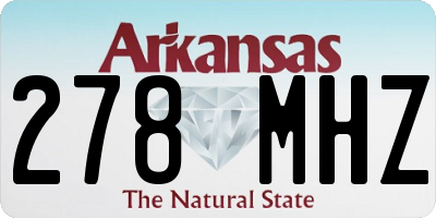 AR license plate 278MHZ
