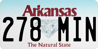 AR license plate 278MIN