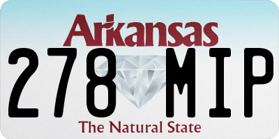 AR license plate 278MIP
