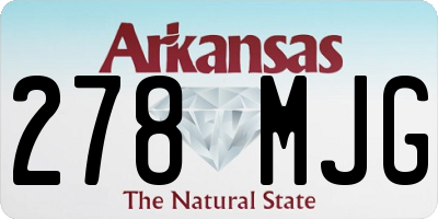 AR license plate 278MJG
